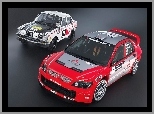 Mitsubishi Lancer WRC, Dwa, Samochody